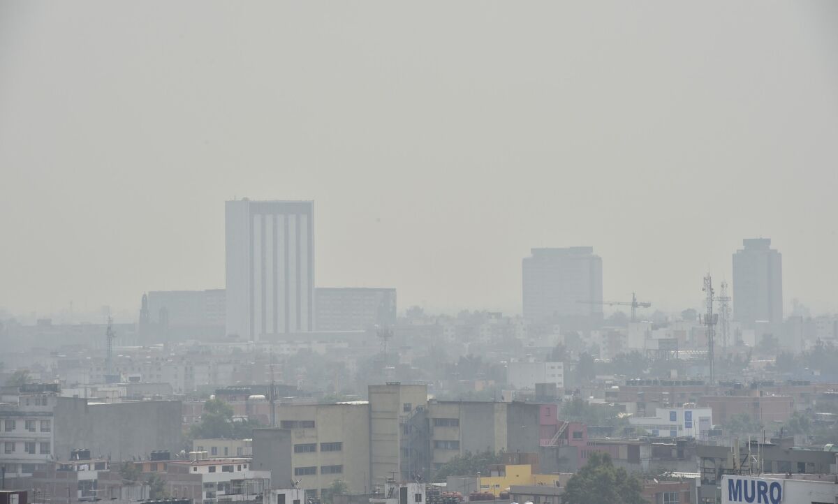An unusual level of air pollution blanketed Mexico City for nearly six weeks in April and May, before rains eased the smog.