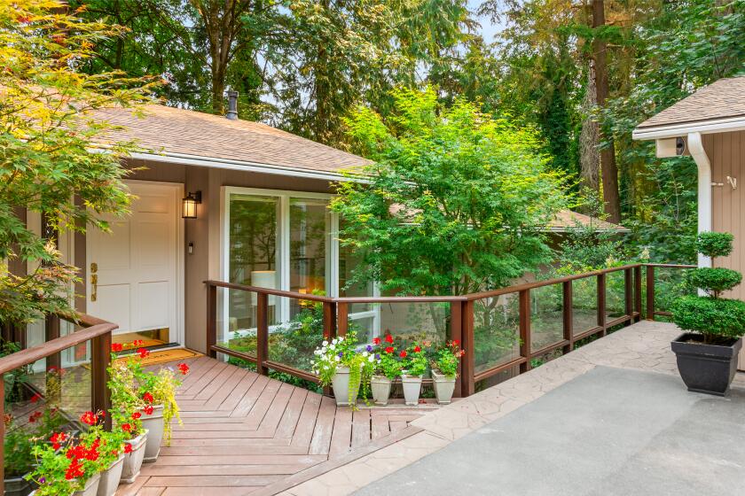 The Midcentury retreat sits on Mercer Island, an affluent community outside Seattle.