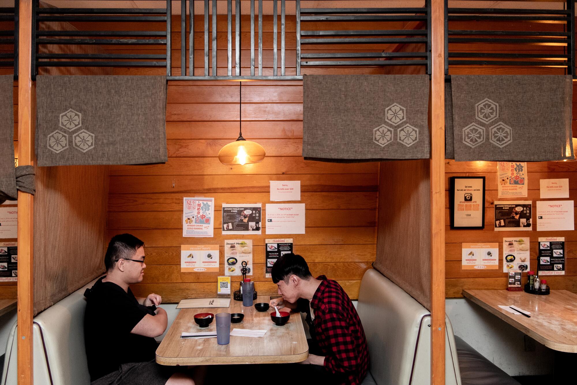 A look at the noren and well-worn booths of Suehiro Cafe in Little Tokyo before its closure.