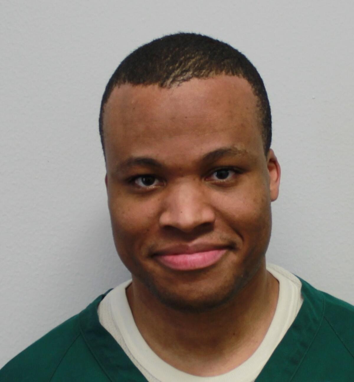 FILE - This photo provided by the Virginia Department of Corrections shows Lee Boyd Malvo. Virginia has denied parole to convicted sniper killer Malvo, ruling that he is still a risk to the community two decades after he and his partner terrorized the Washington, D.C., region with a series of random shootings. The Virginia Parole Board rejected his request on Aug. 30, 2022 (Virginia Department of Corrections via AP, File)