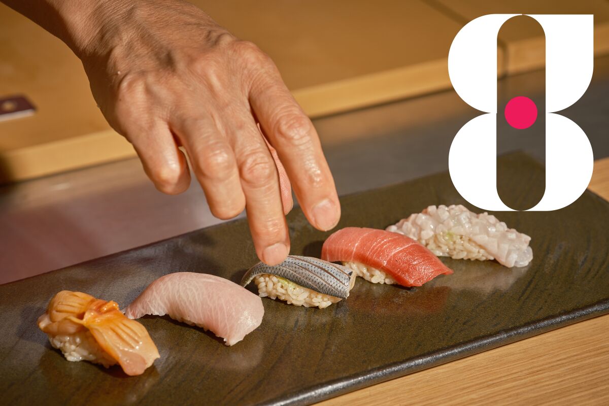 #8: Sushi and the matsutake dobinmushi and zensai appetizers at Morihiro 