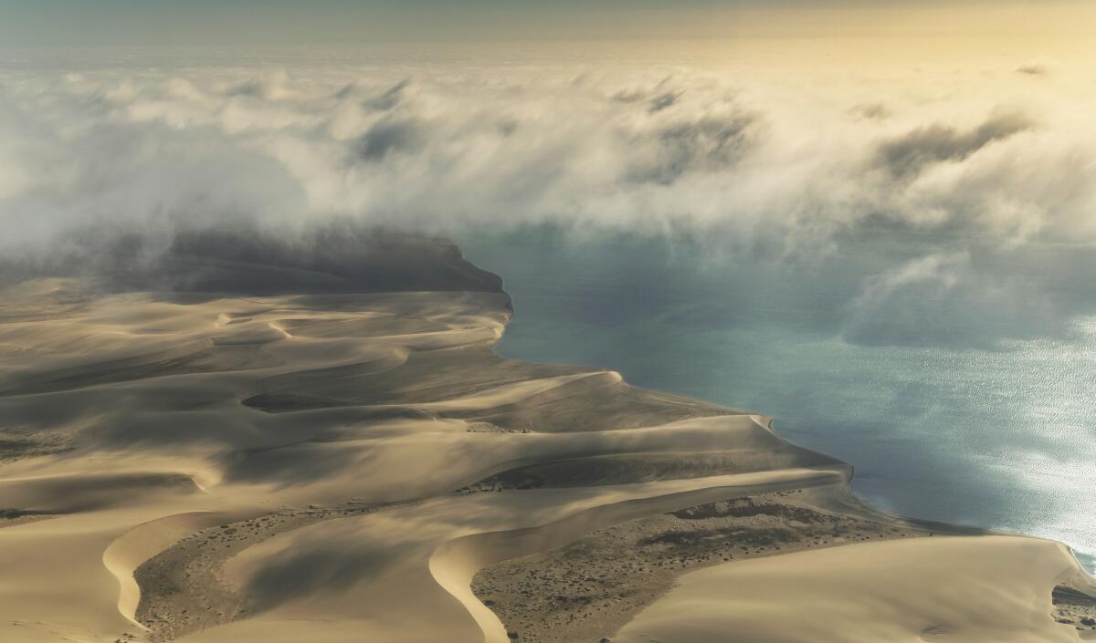 Clouds roll in over Namibia's Skeleton Coast. The southern African country celebrates 25 years of independence in 2015.