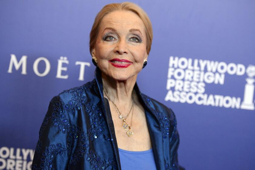 Anne Jeffreys arrives at the Hollywood Foreign Press Assn.'s Grants Banquet in Beverly Hills in 2014. Jeffreys, an actress and opera singer who starred as Marion Kerby in the 1950s TV series "Topper," has died at age 94.