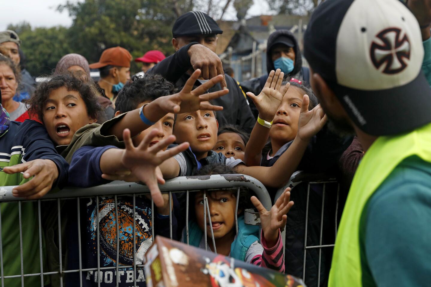 Rain drenches Tijuana migrant camp