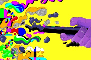 Illustration of morphing TV remote control