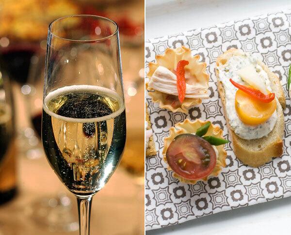 If your idea of a romantic meal is prosecco and canapes...