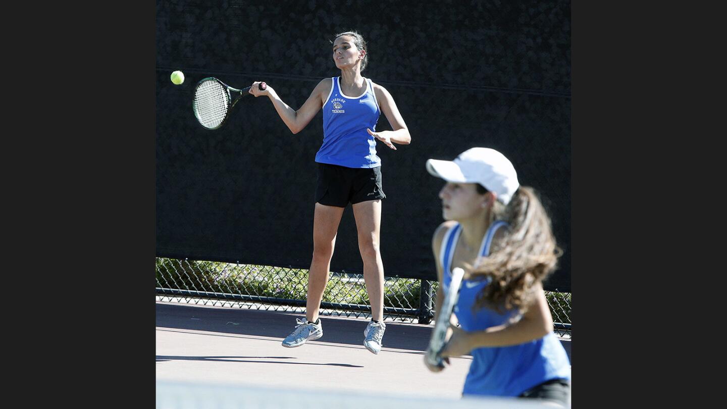 Photo Gallery: Pacific League girls' tennis semifinals and finals at Burroughs High School