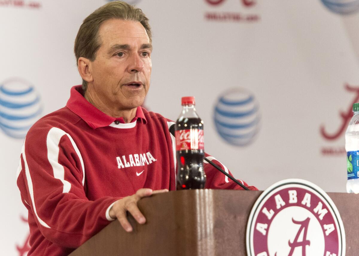 Alabama Coach Nick Saban dismissed Tyren Jones on Tuesday after the sophomore running back was charged with possession of marijuana.