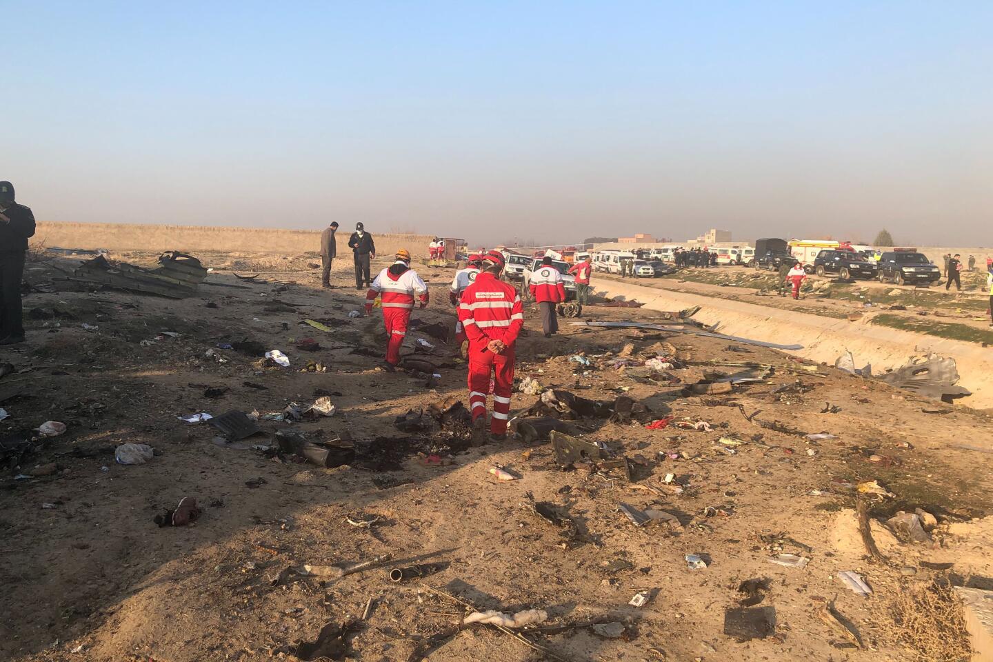 An investigation team was at the site of the crash in the southwestern outskirts of Tehran, officials said. The plane had taken off from Imam Khomeini International Airport in the Iranian capital.