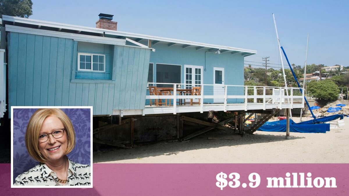 Actress Eve Plumb, best known as middle child Jan on "The Brady Bunch," has sold her oceanfront home in Malibu for $3.9 million.