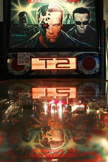 The Terminator 2 Judgment Day pinball machine.
