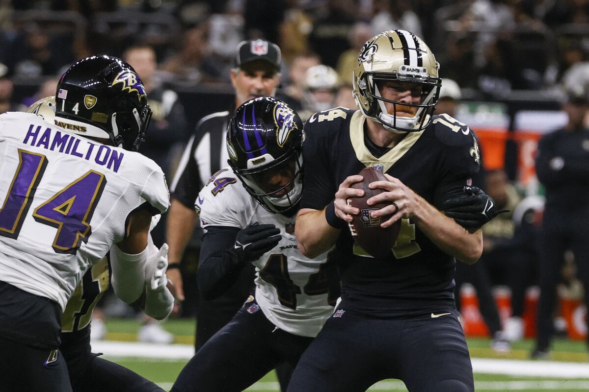 Allen: 'Bad day at the office' for Saints offense vs. Ravens - The San  Diego Union-Tribune