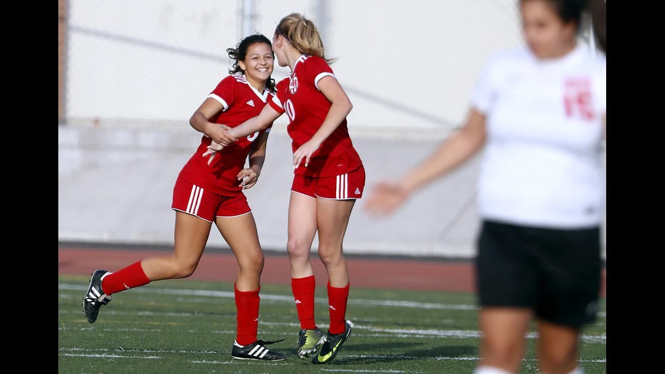 Photo Gallery: Glendale High girls soccer vs. Burroughs