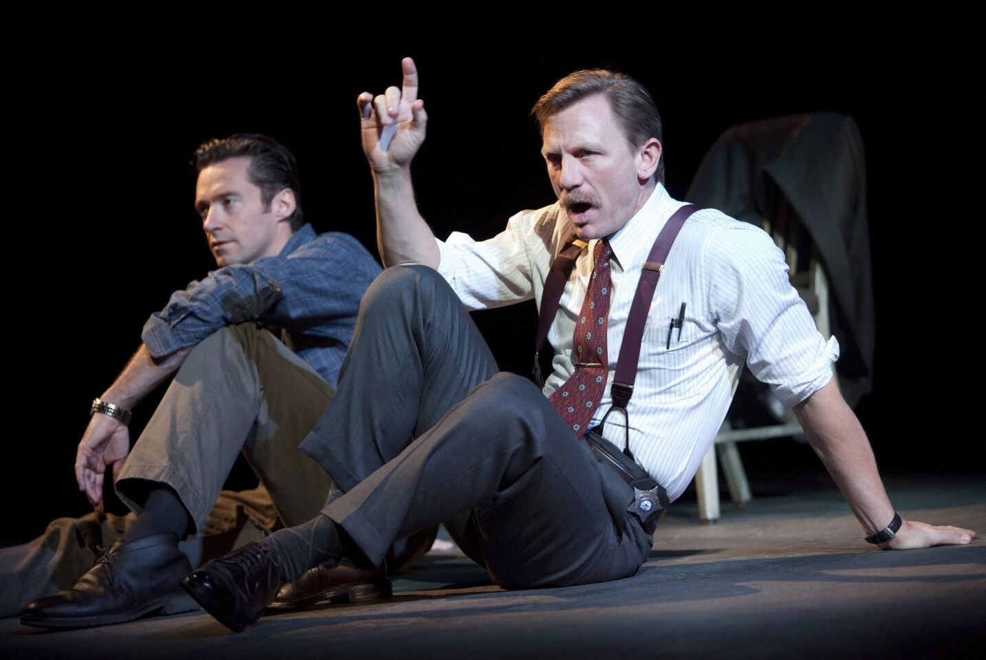 Daniel Craig and Hugh Jackman, both with impressive stage and screen credits, starred in Keith Huff's "A Steady Rain." The two-person play, which cast the duo as a pair of cops, opened Sept. 29, 2009.