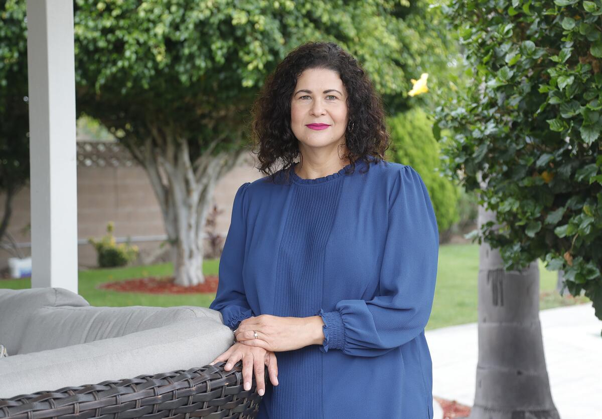 Ada Briceño, chair of the Democratic Party of Orange County and co-president of United Here Local 11, in a 2022 photo.