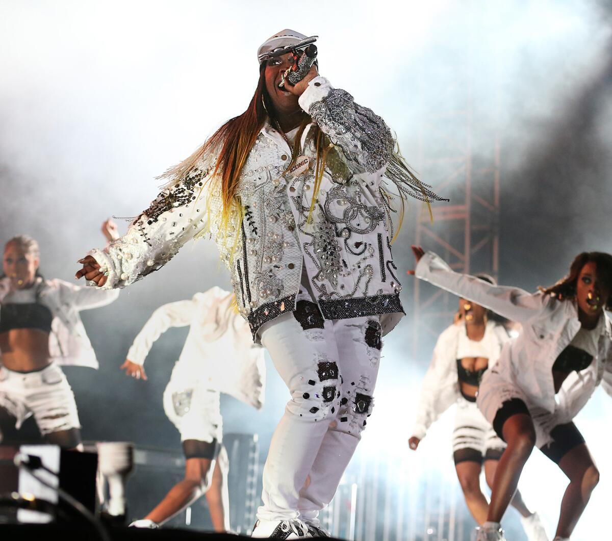 Missy Elliott performs at the FYF Fest at Exposition Park. (Robert Gauthier / Los Angeles Times)