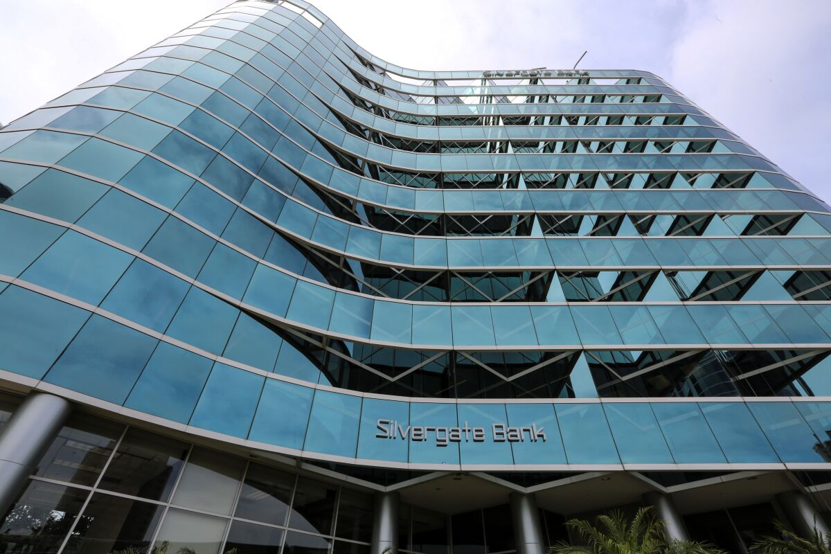 Silvergate Capital headquarters is near Executive Drive and Genesee Avenue in La Jolla.