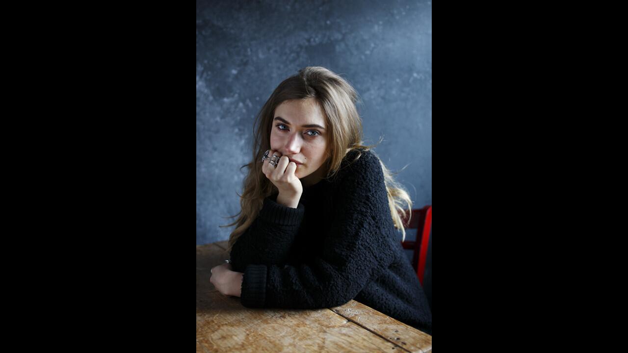 Imogen Poots, from the film "Frank and Lola," poses for a portrait in the L.A. Times photo & video studio at the Sundance Film Festival in Park City, Utah.