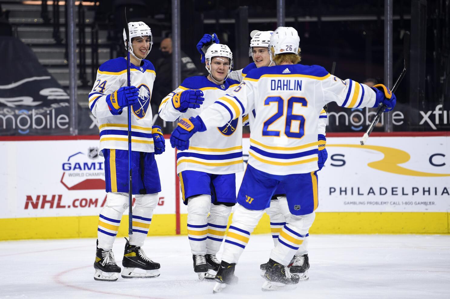 Buffalo Sabres - Rasmus Dahlin threw out the first pitch