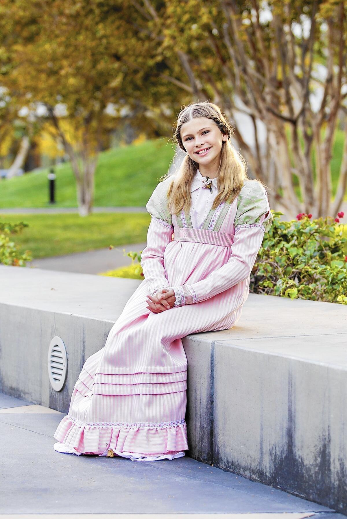 Kennedy Haynes, 11, plays Girl About Town or GAT in South Coast Repertory's production of "A Christmas Carol."