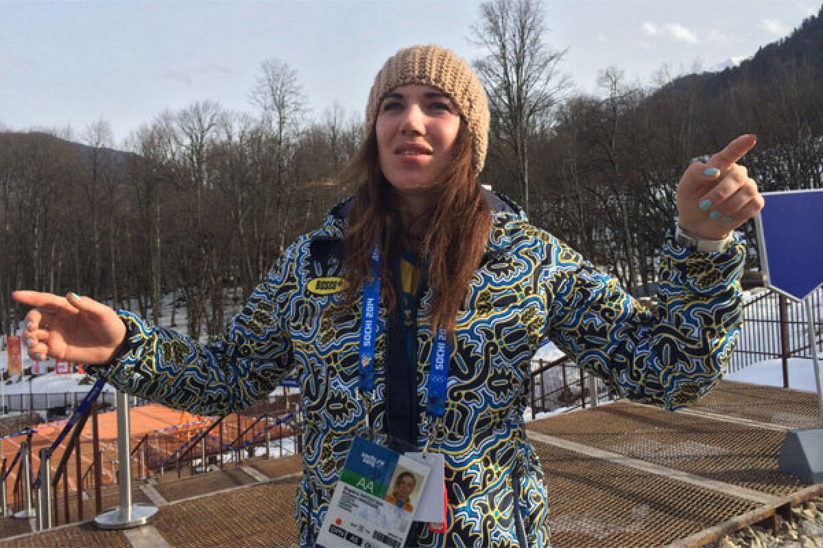 Ukrainian skier Bogdana Matsotska said Thursday she will no longer compete in the Sochi Olympics because of the violence in her country.