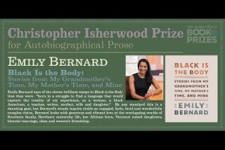 Los Angeles Times Book Prizes: Emily Bernard, Christopher Isherwood Prize for Autobiographical Prose