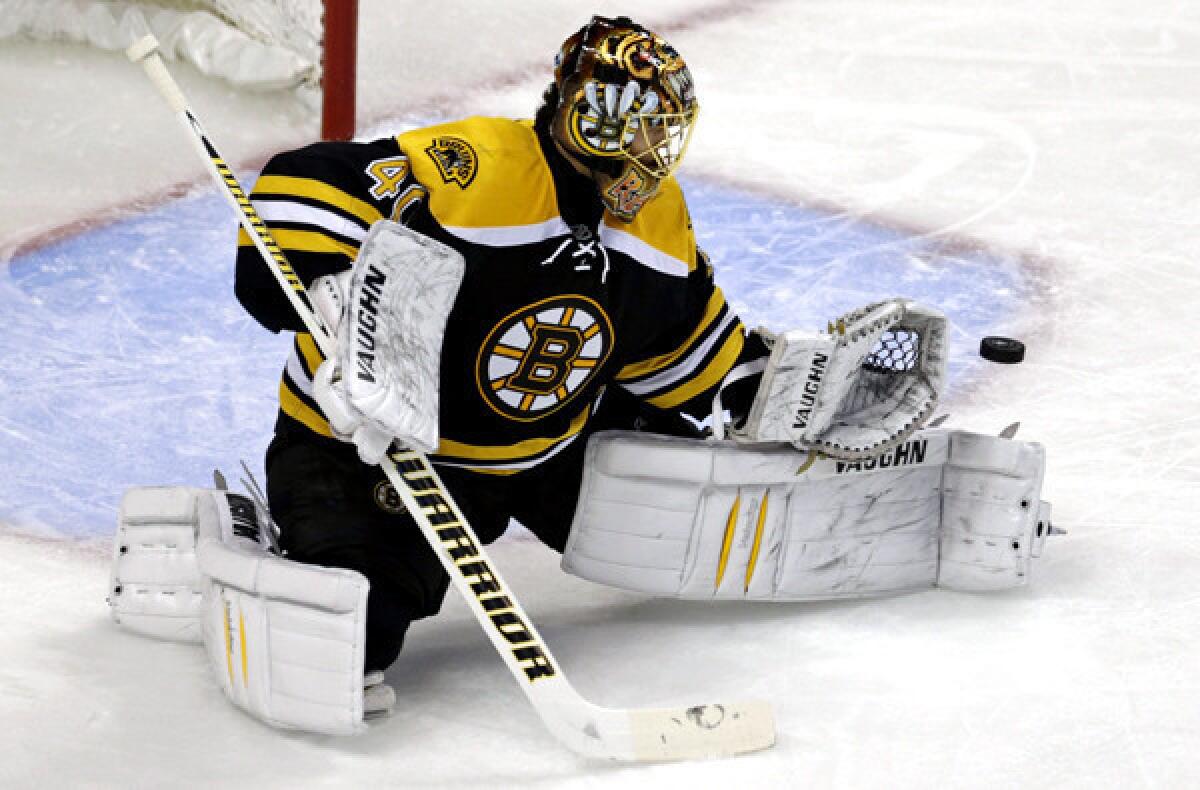 Bruins goalie Tuukka Rask will have his hands full against the high-powered offense of the Penguins in the Eastern Conference finals.