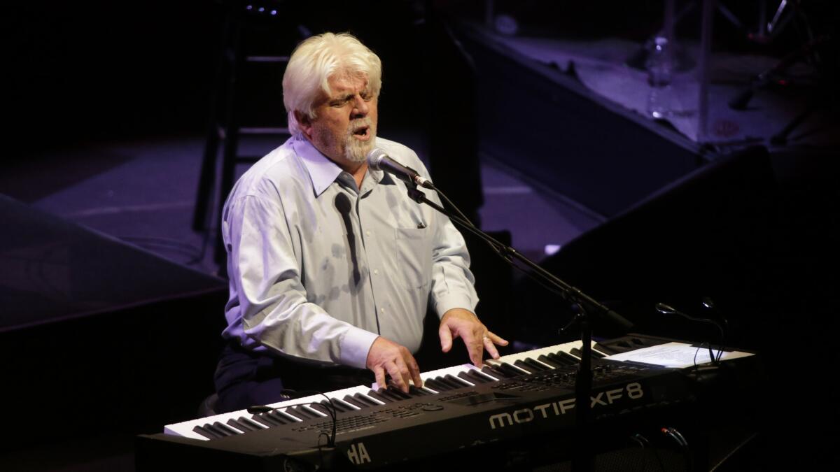 Michael McDonald performs Sunday night at Walt Disney Concert Hall in Los Angeles.