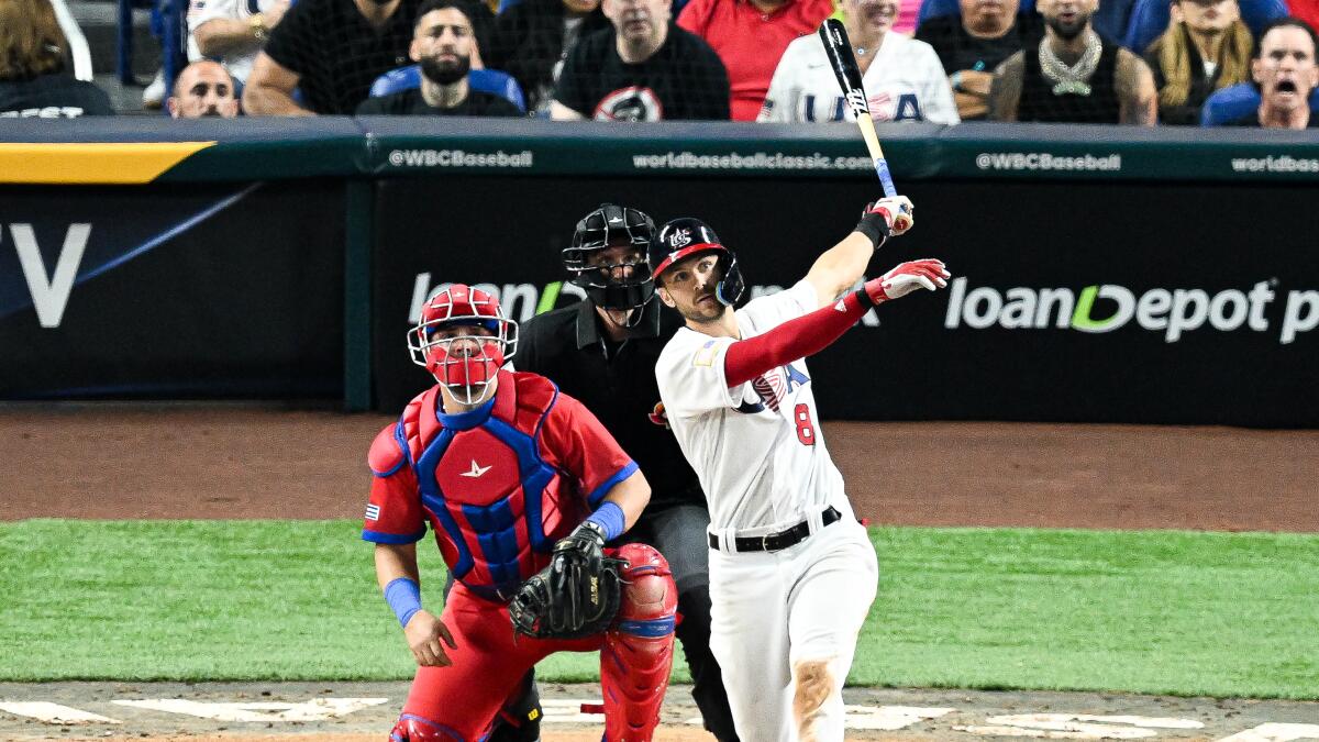 Trea Turner hits two home runs as U.S. beats Cuba to reach WBC