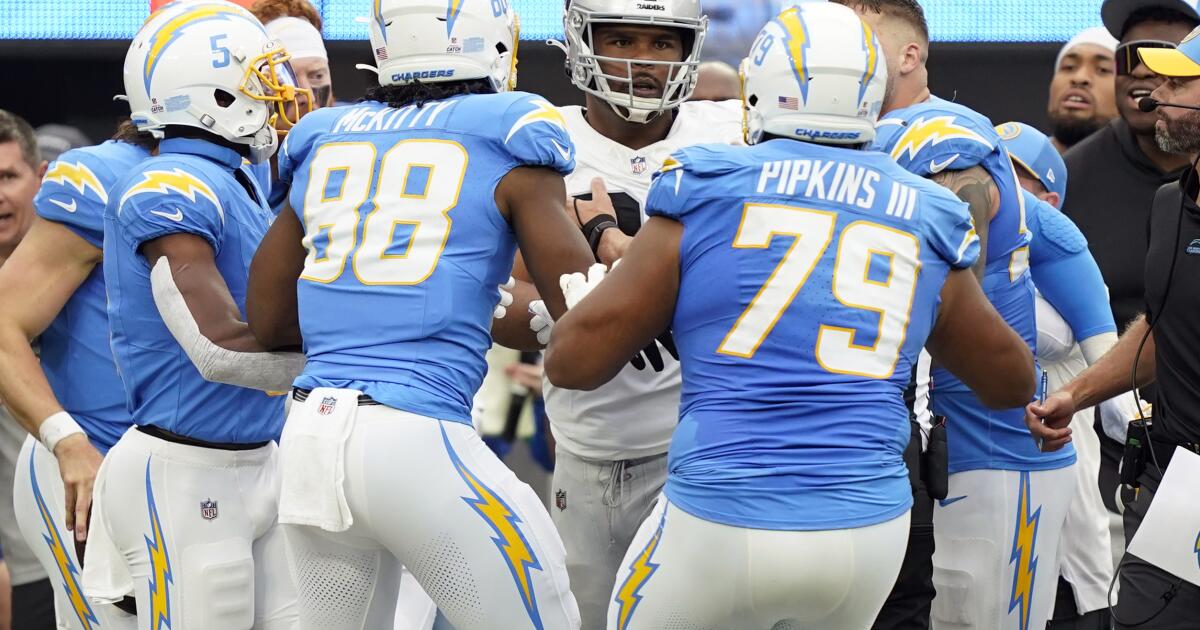 Las Vegas Raiders' Jerry Tillery Criticized for Late Hit on Chargers'  Justin Herbert - BVM Sports