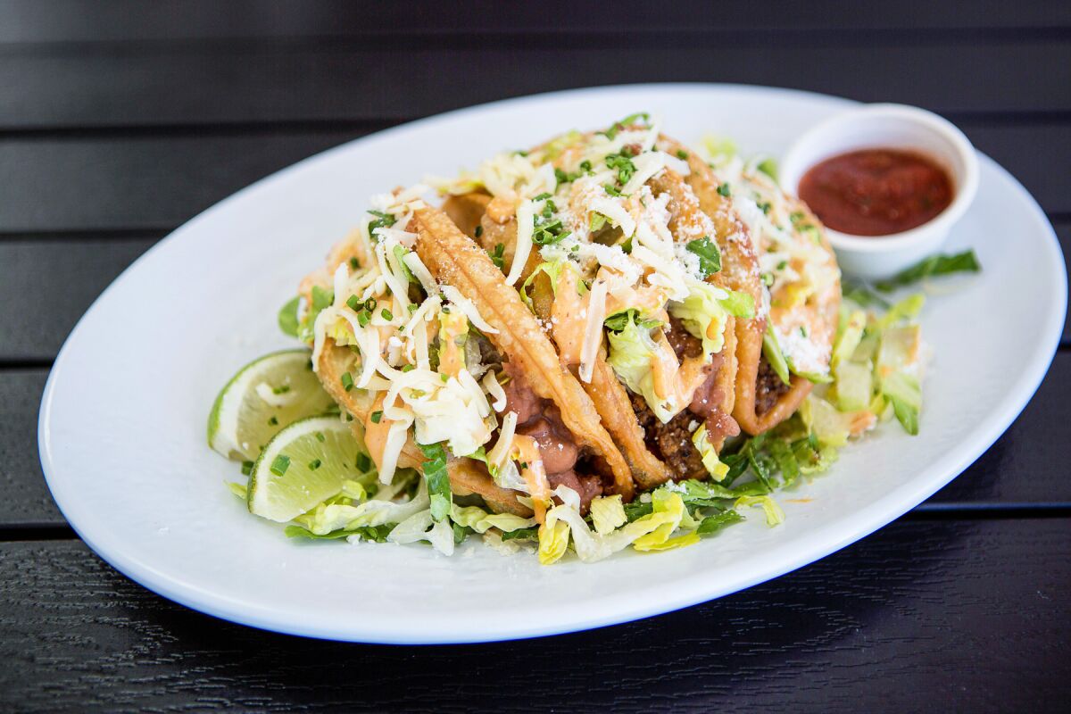 Tacos at Mavericks Beach Club.