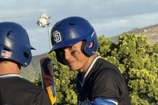 Kasen Khansarinia of San Dimas had three hits and two RBIs in a 9-0 win over Corona Centennial.