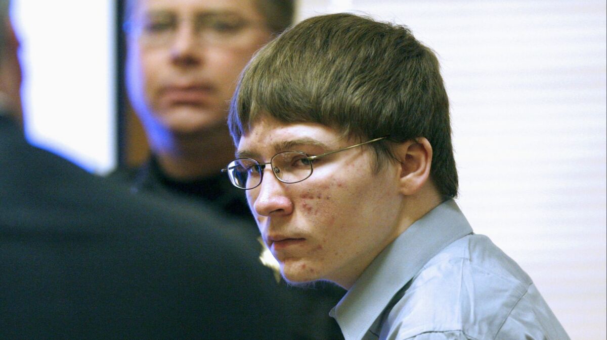 In this April 16, 2007, file photo, Brendan Dassey appears in court at the Manitowoc County Courthouse.