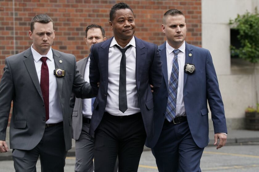 Cuba Gooding, Jr. leaves the Manhattan Special Victims Unit Thursday, June 13, 2019 in Manhattan, New York. Gooding is being charge with one count of forcible touching. (Barry Williams/New York Daily News/TNS) ** OUTS - ELSENT, FPG, TCN - OUTS **