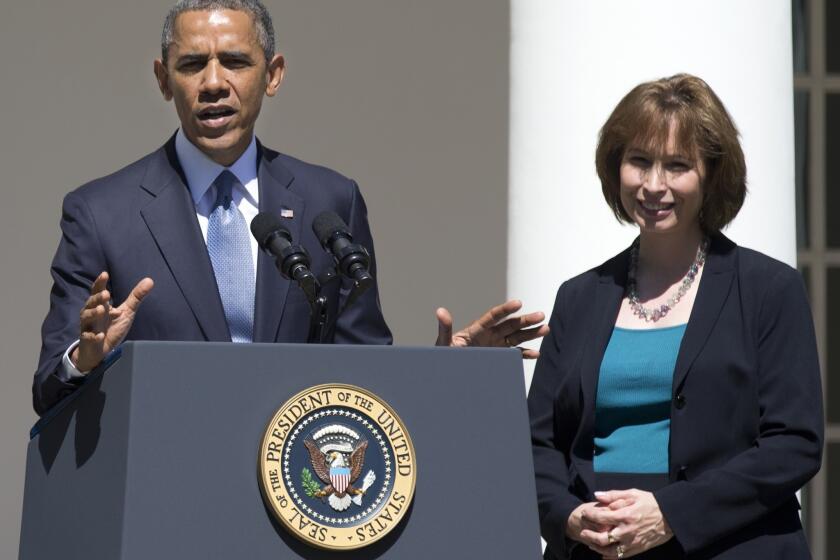 President Obama introduces Patricia Millett in June. The Senate confirmed Millett to the U.S. Court of Appeals for the District of Columbia Circuit.