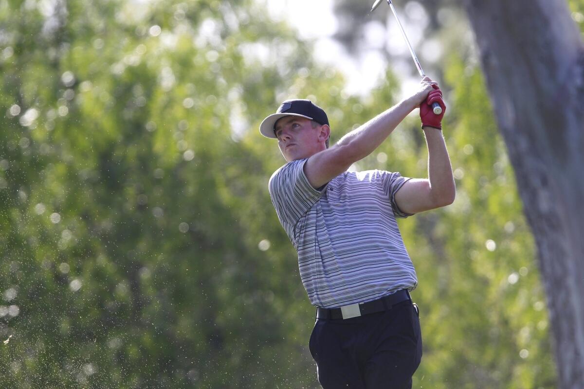 Jake Knapp, a former Estancia High golf standout shown competing in the U.S. Open Sectional on June 8, 2015, won the Canada Life Open on Sunday.
