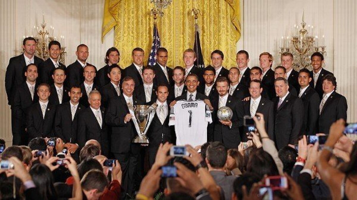 The Galaxy during their White House visit last year.