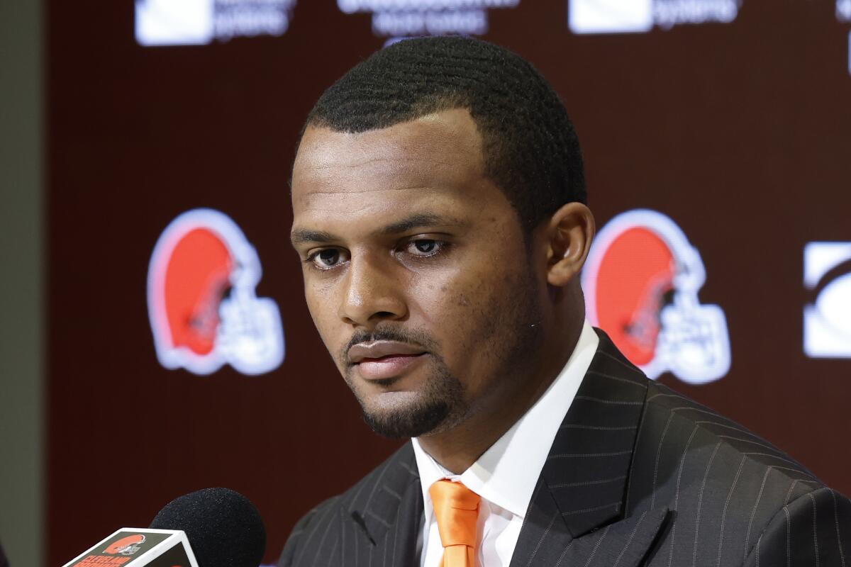 DeShaun Watson, nuevo quarterback de los Browns de Cleveland