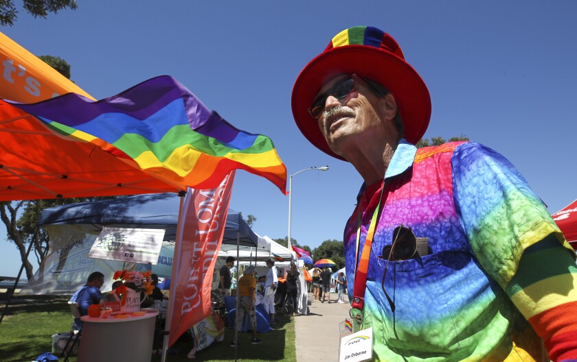 A sunny day and a big turnout for the South Bay Pride festival The