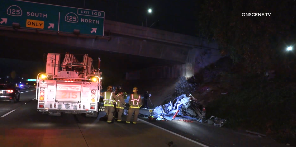 A motorist died after a crash on west Interstate 8 near Severin Drive in La Mesa, authorities said.