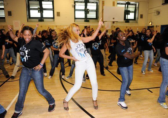 May was National Physical Fitness and Sports Month, and schools got involved. The National Association of Broadcasters organized over 600 schools nationwide to perform a Beyonce workout dance video at 1:42 p.m., on Tues., May 3. First Lady Michelle Obama also participated in the dance performance.