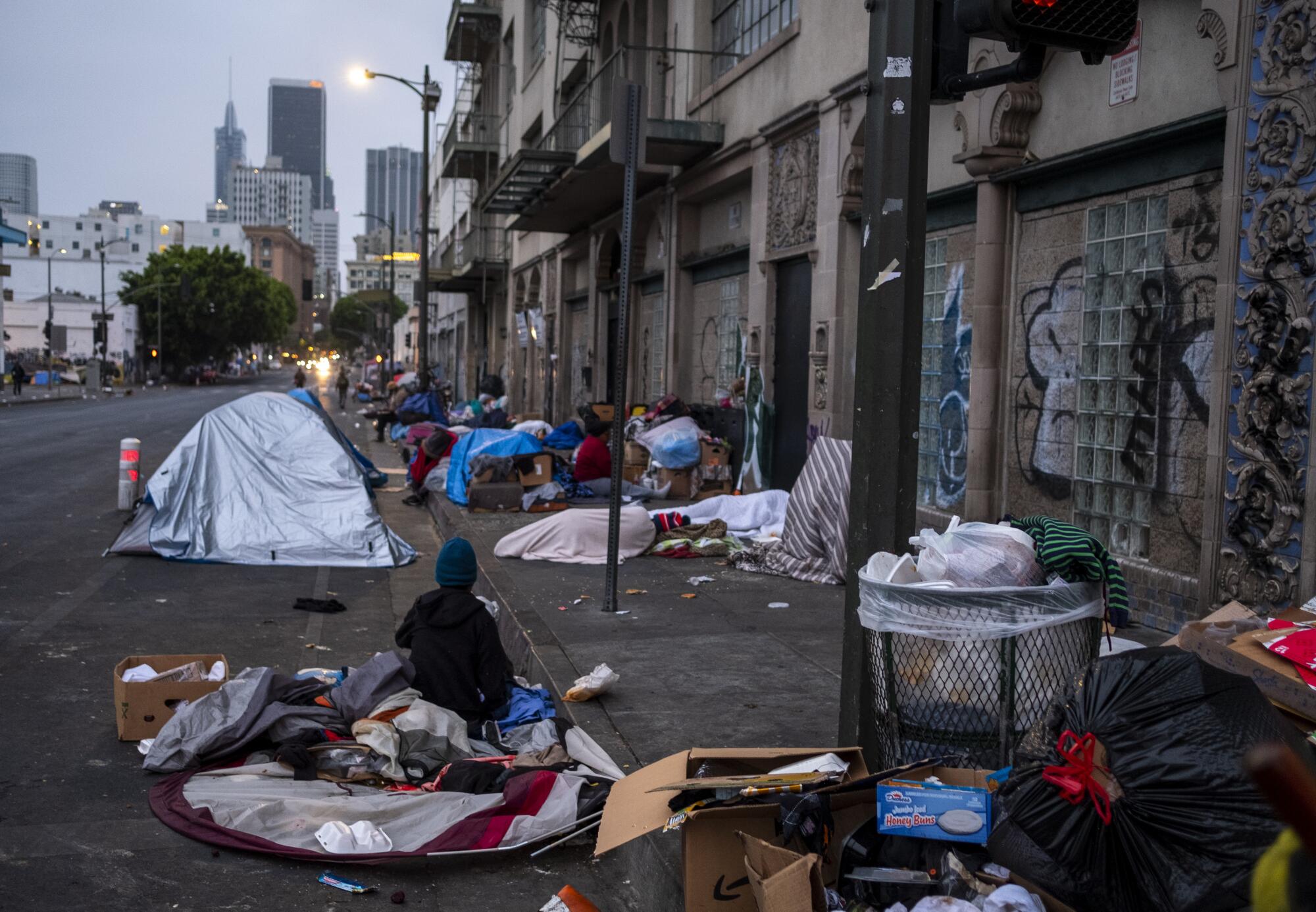 Some homeless people are fastidious about keeping things as clean as possible around their tents