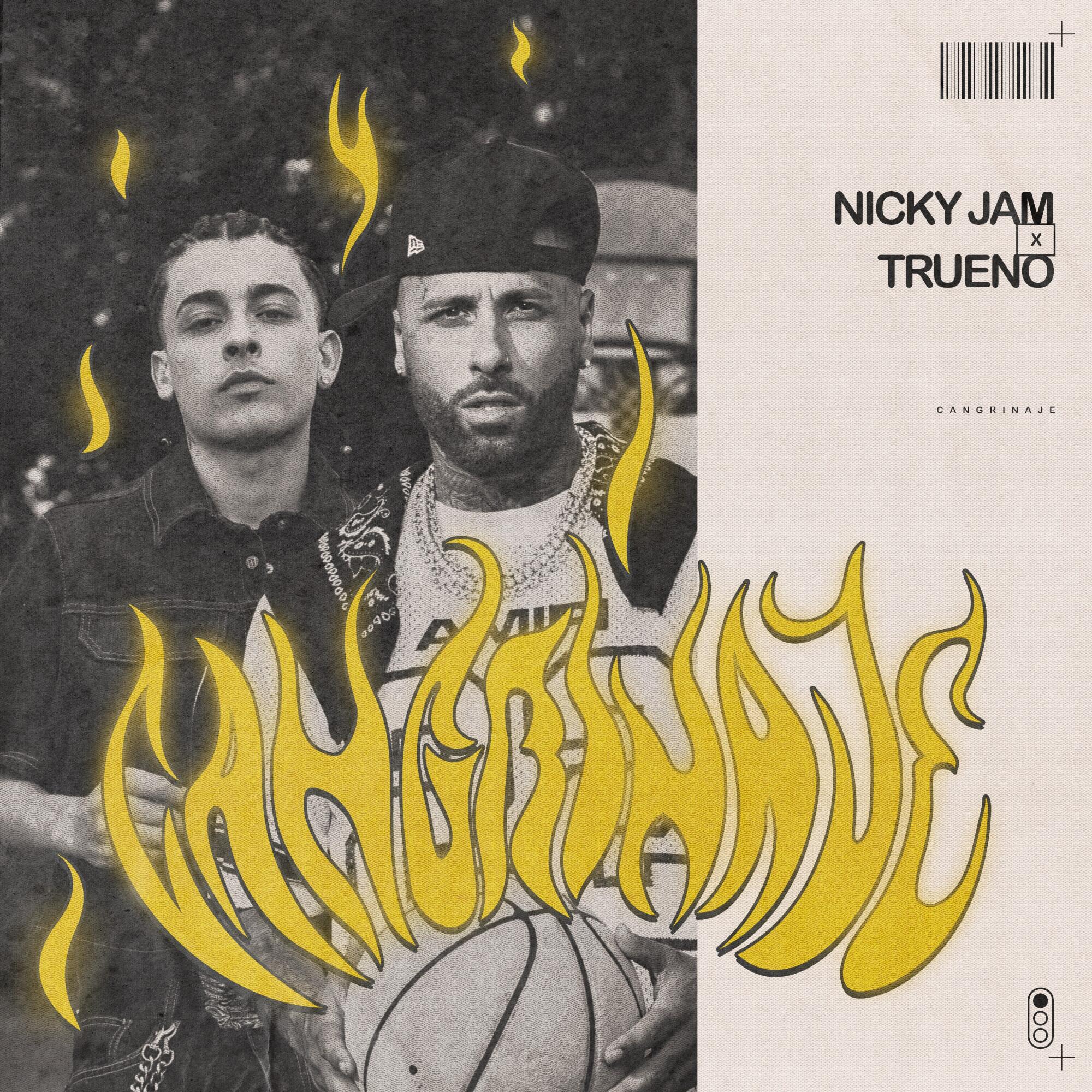 Portada del sencillo 'Cangrinaje" de Nicky Jam y Trueno.