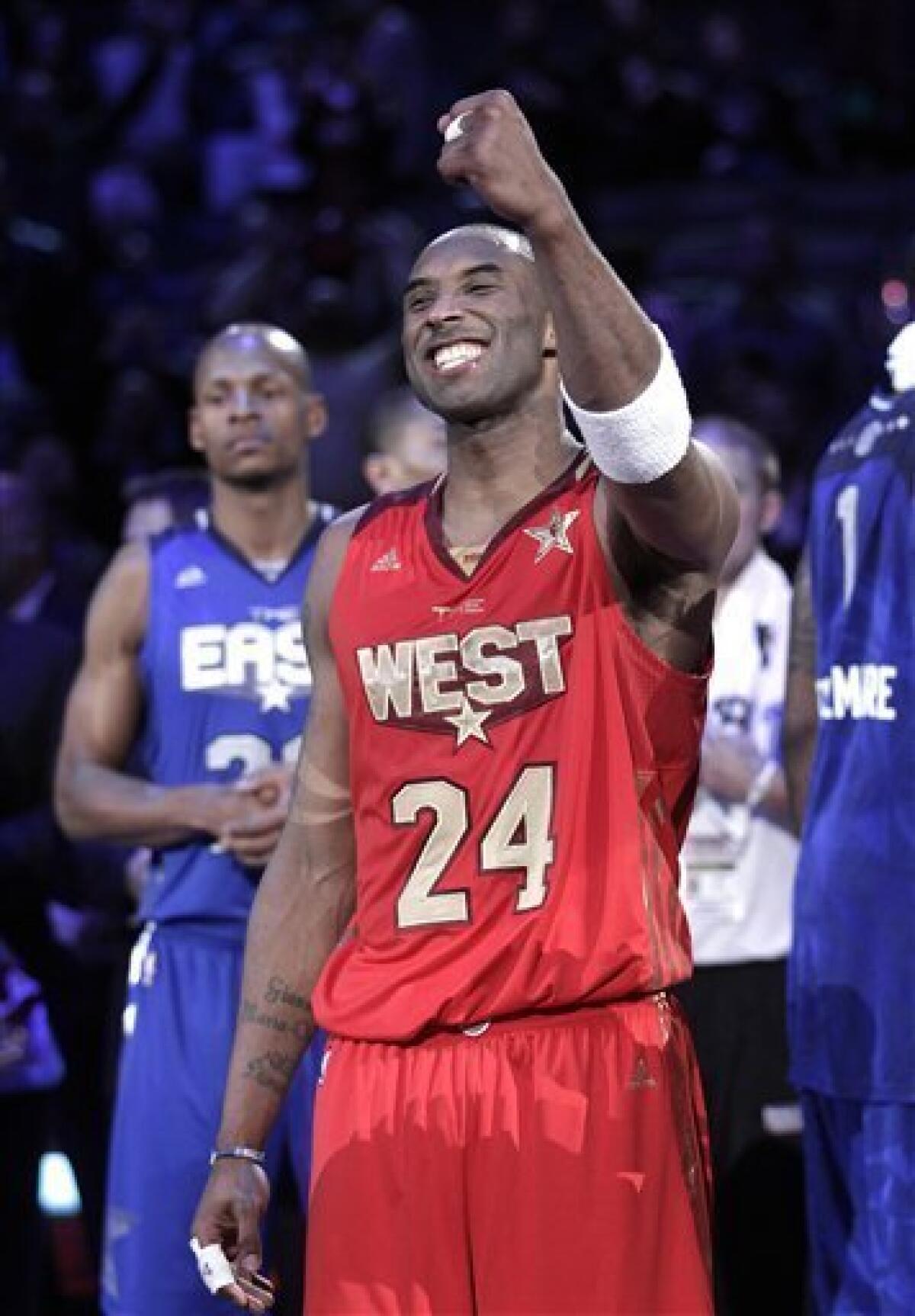 Bryant wins MVP as West holds off East, 148-143, in NBA All-Star game 