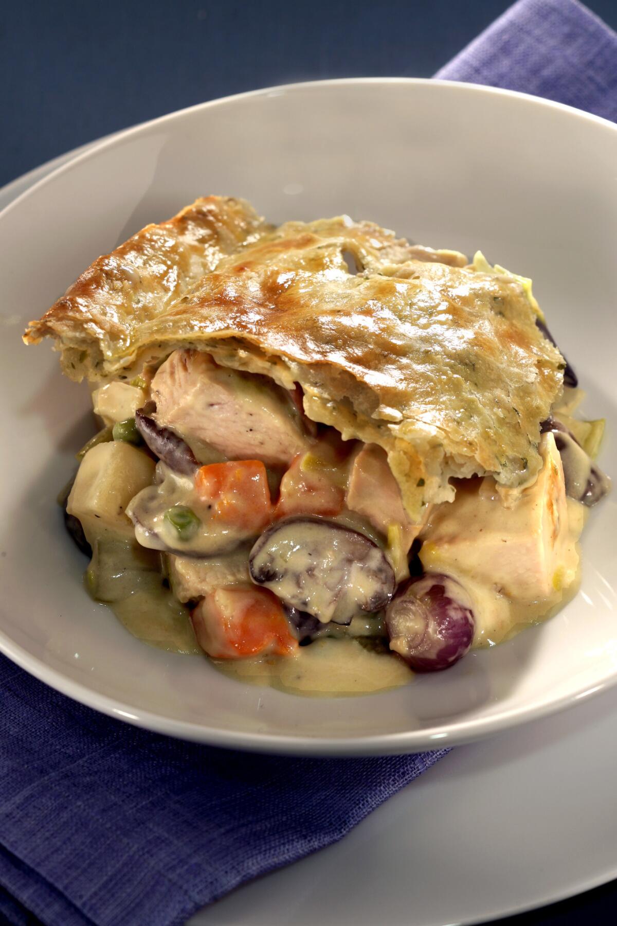 What to do with all that leftover turkey? Make it the star of a savory pie. Recipe: Turkey pot pie