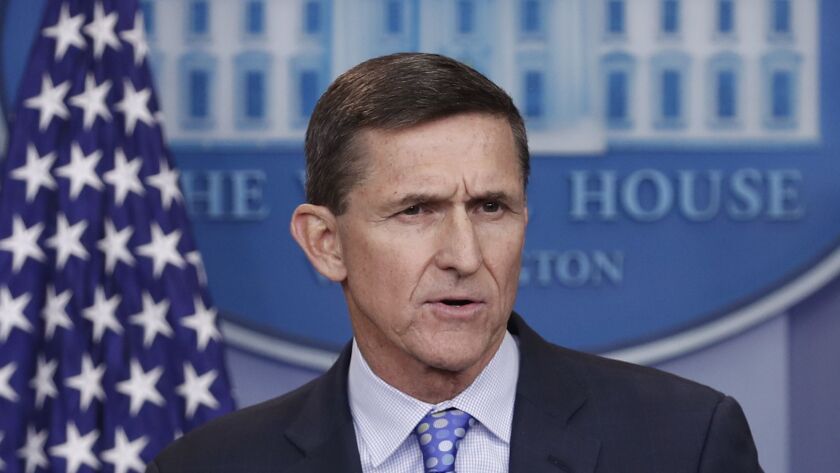 Michael Flynn at the White House on Feb. 1, 2017.