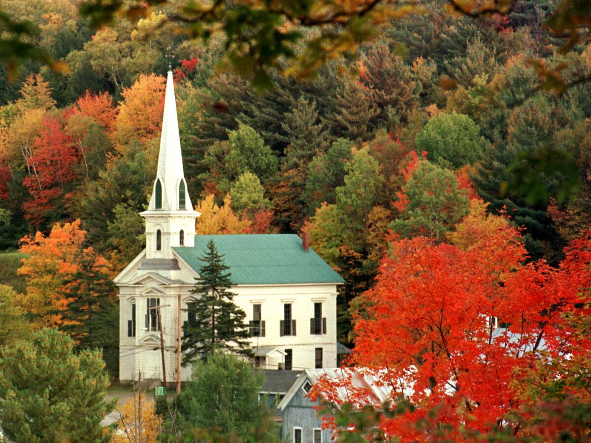 Woodbury, Vt., as the state's annual fall foliage nears its peak. A RAND Corp. report predicts that if Vermont legalizes marijuana, as many lawmakers wish, the state could experience a huge boom in pot tourism.