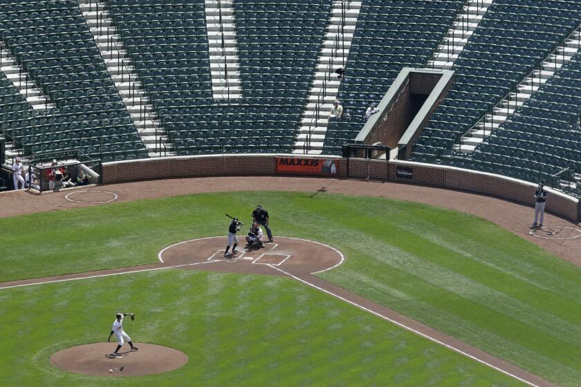 Baltimore Orioles starting pitcher Ubaldo Jimenez throws to Chicago White Sox's Adam Eaton in the first inning of a baseball game, Wednesday in Baltimore.