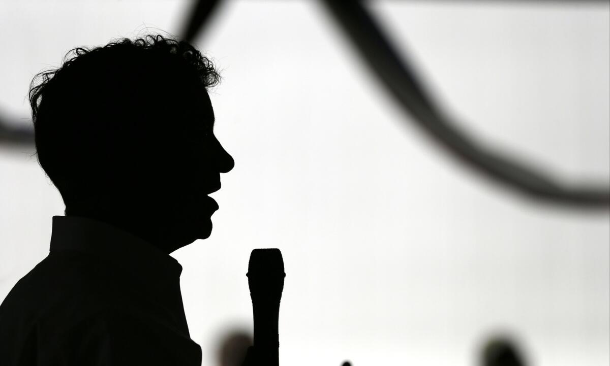 Republican presidential candidate Sen. Rand Paul (R-Ky.) speaks at a campaign stop July 2 in Brooklyn, Iowa.