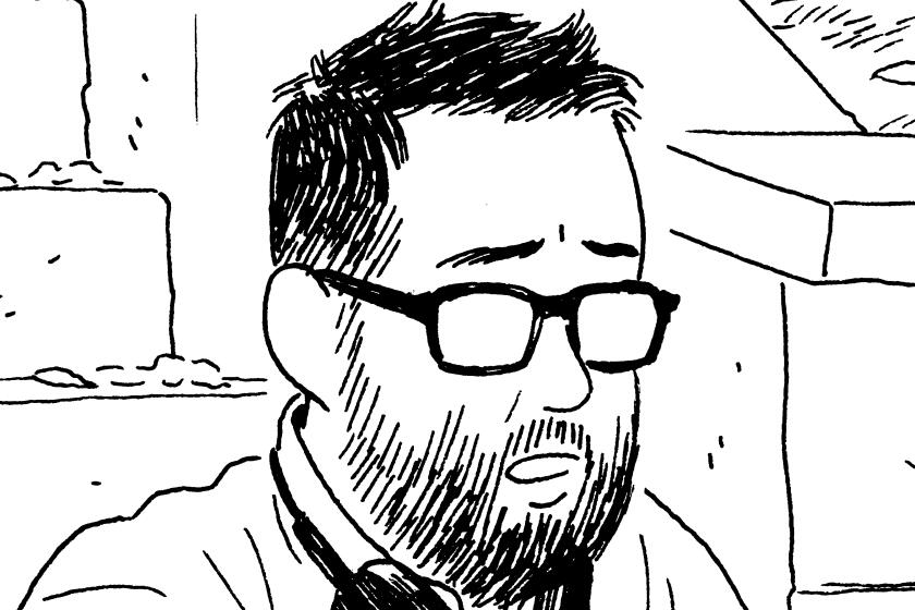 Comic artist Adrian Tomine's self-portrait